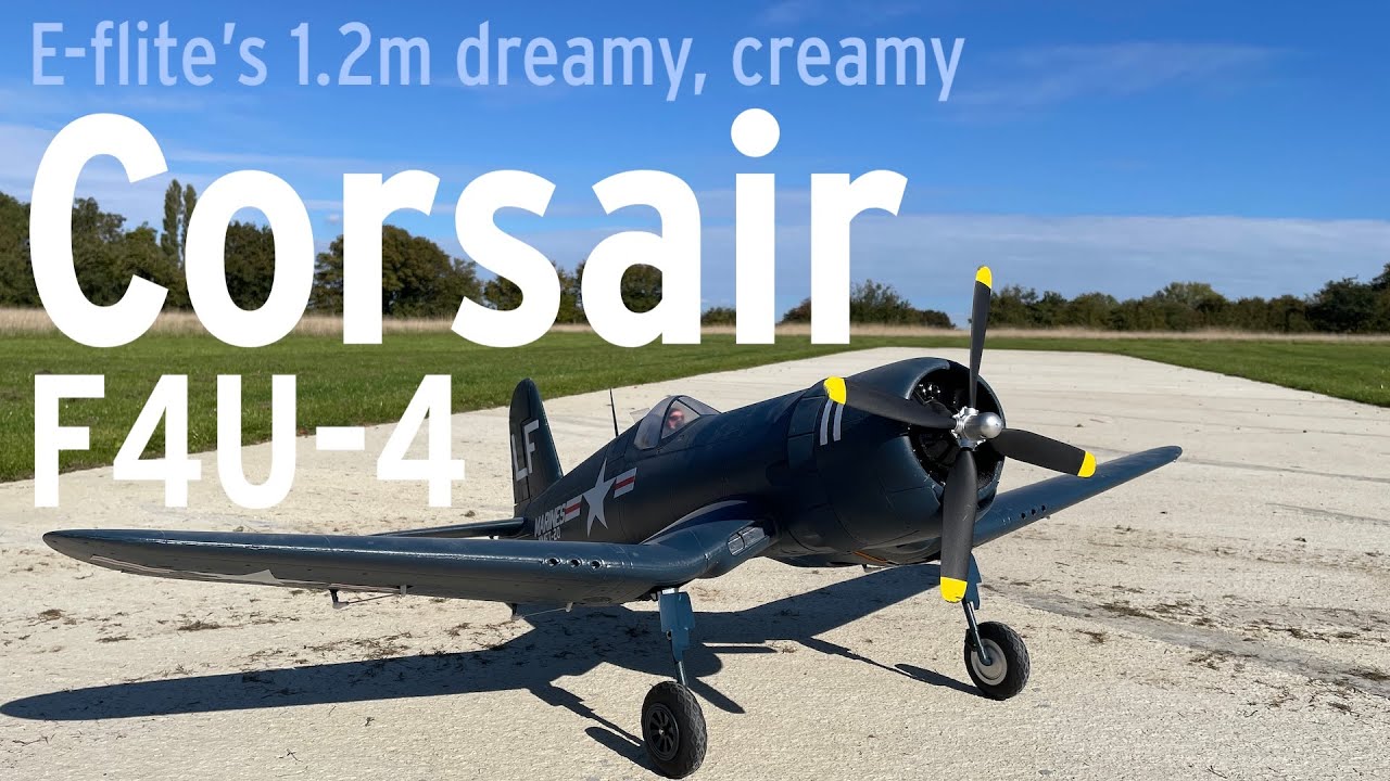 E-flite Corsair 1.2m flight 30th September 2025