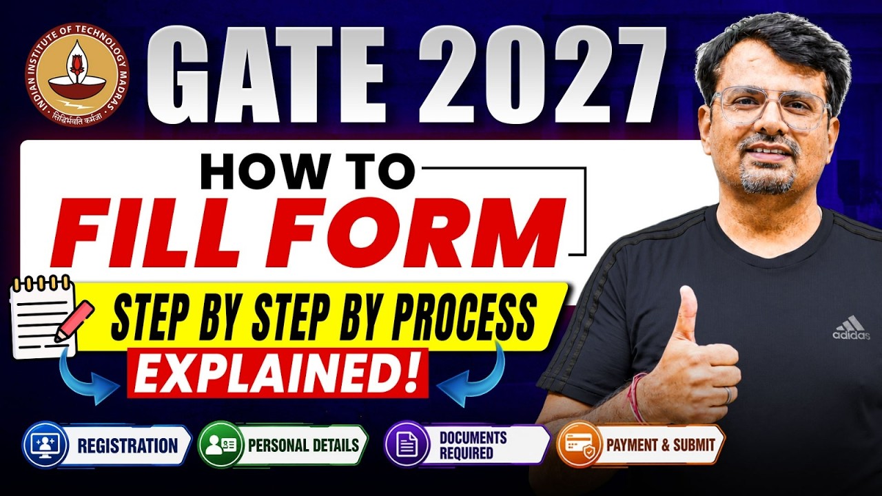 GATE 2027 | How to Fill Form | Step by Step Process Explained! | By GP Sir