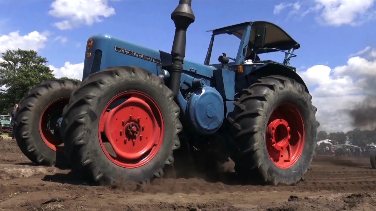 LANZ BULLDOG mit Allrad pflügt in Oyten Backsberg | Tiefpflügen |  Bulldogtreffen | Bulldog Sound
