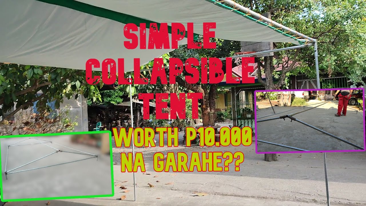 SIMPLE COLLAPSIBLE TENT I CHEAP GARAGE
