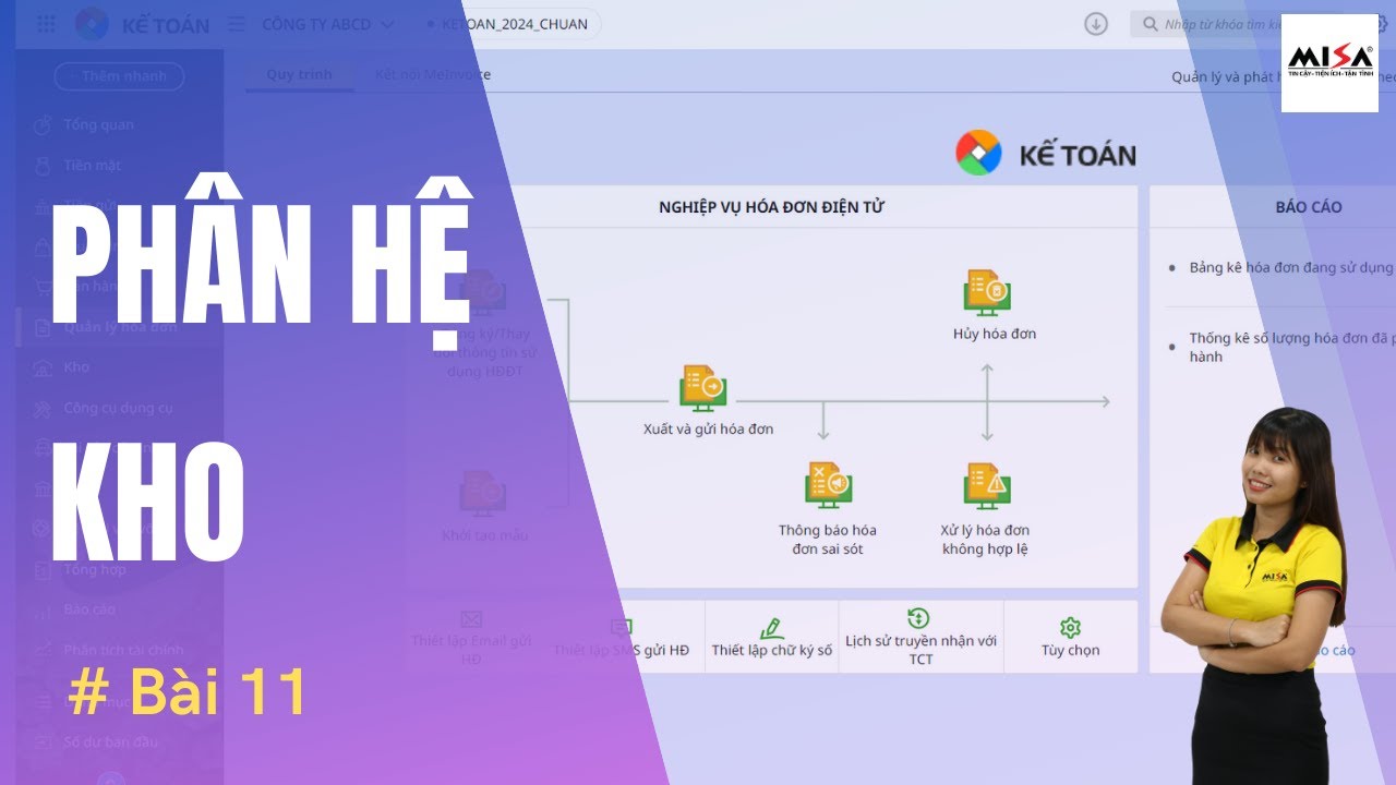 Bài 11: Phân hệ KHO | AMIS Kế toán