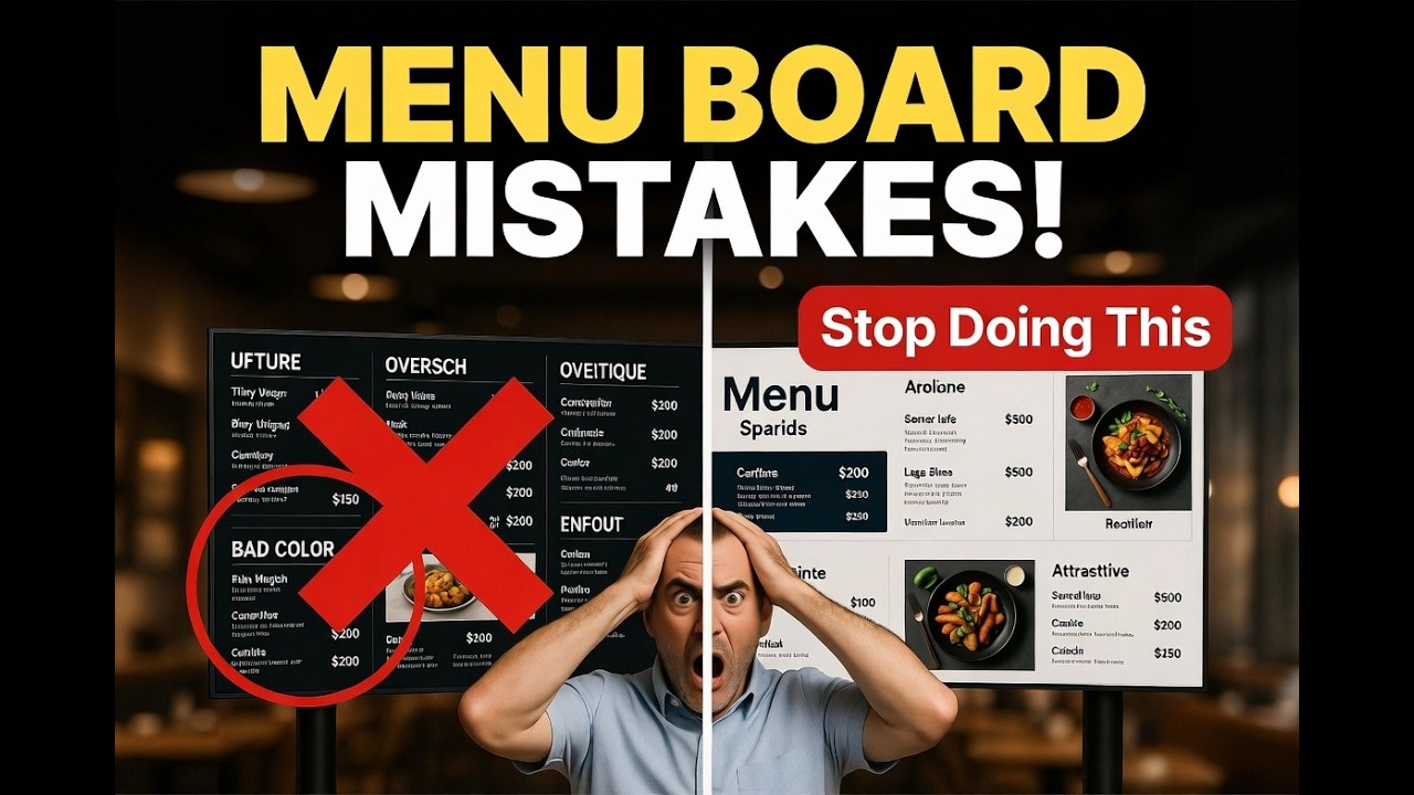 Menu Board Mistakes That Cost Restaurants Money (And How to Fix Them)