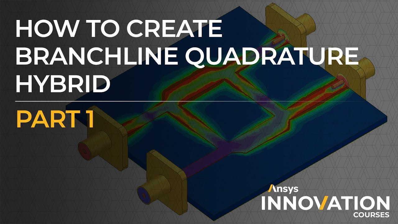 Моделирование квадратурного гибридного ответвления с использованием Ansys Electronics Desktop, ча...