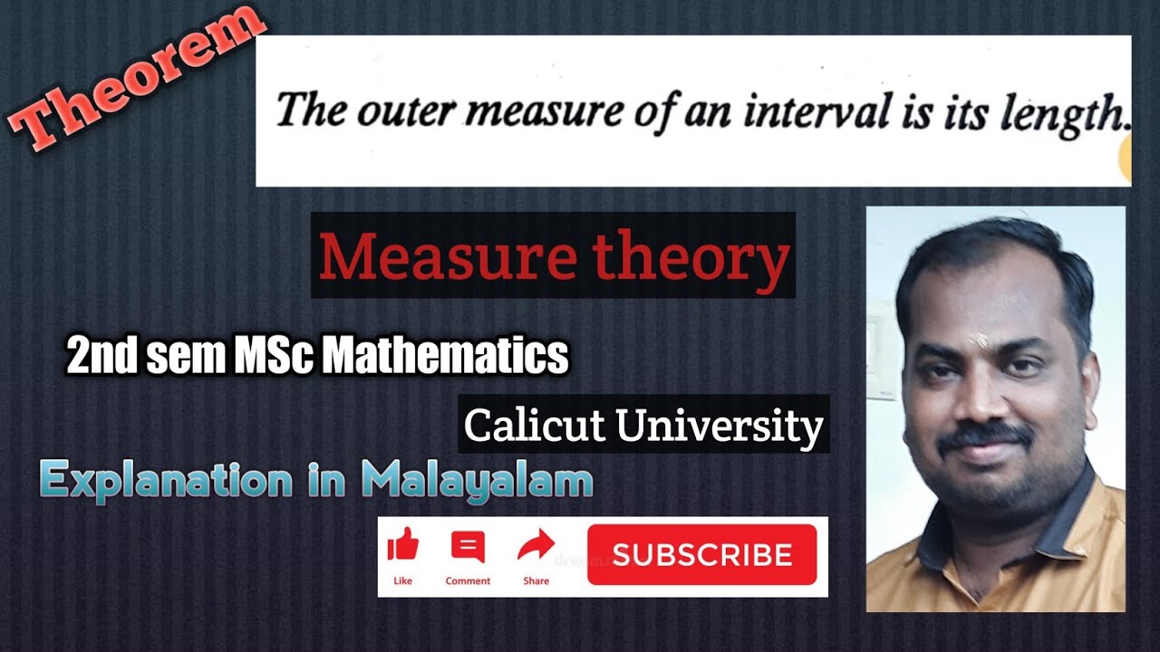 outer measure of an Interval is it's length||2nd sem MSc maths||Calicut University