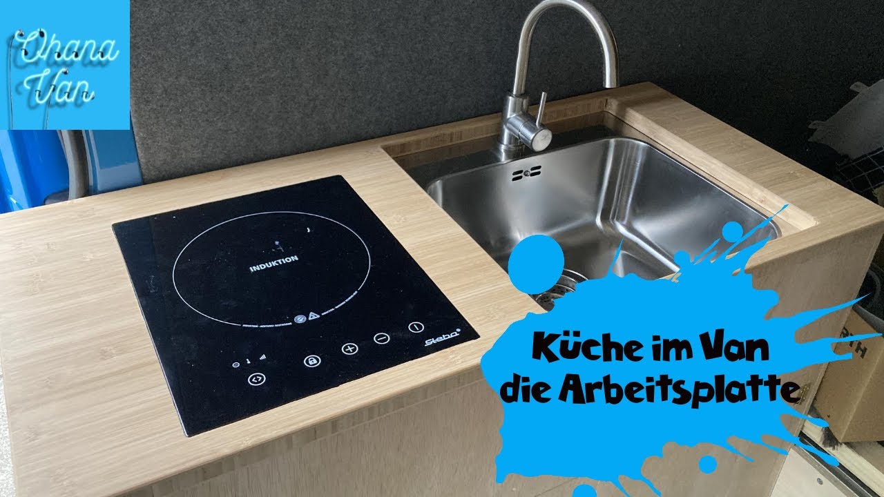 Bambus Arbeitsplatte Küche im Van / Sprinter Camper Ohana-Van