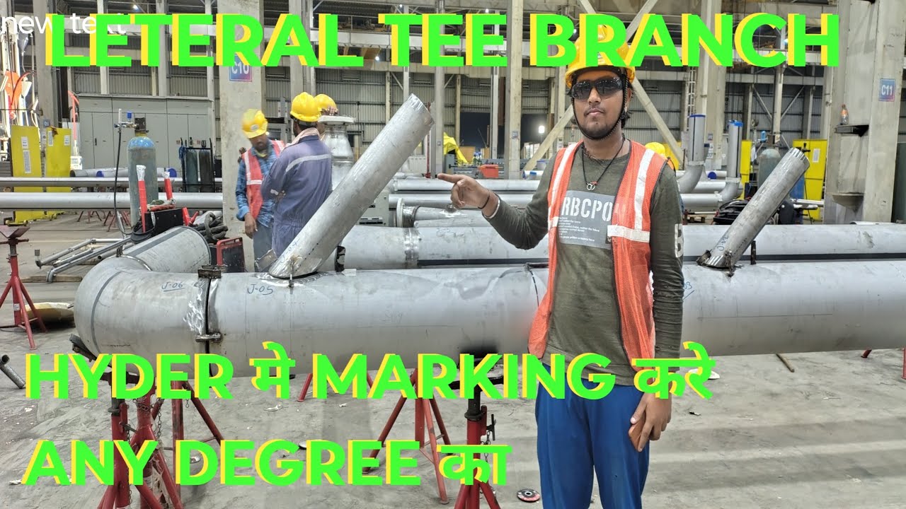 Leteral branch ka hyder me marking kaise hota hai/ how to read leteral tee branch #samfebricator 