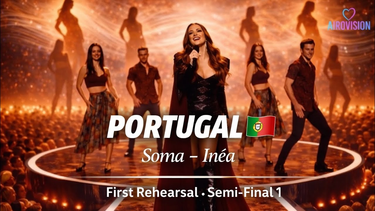 🤖🎶AI EUROVISION   Portugal 🇵🇹 | Semi-Final 1 – First Rehearsal | AIROVISION 02 (Nicosia)