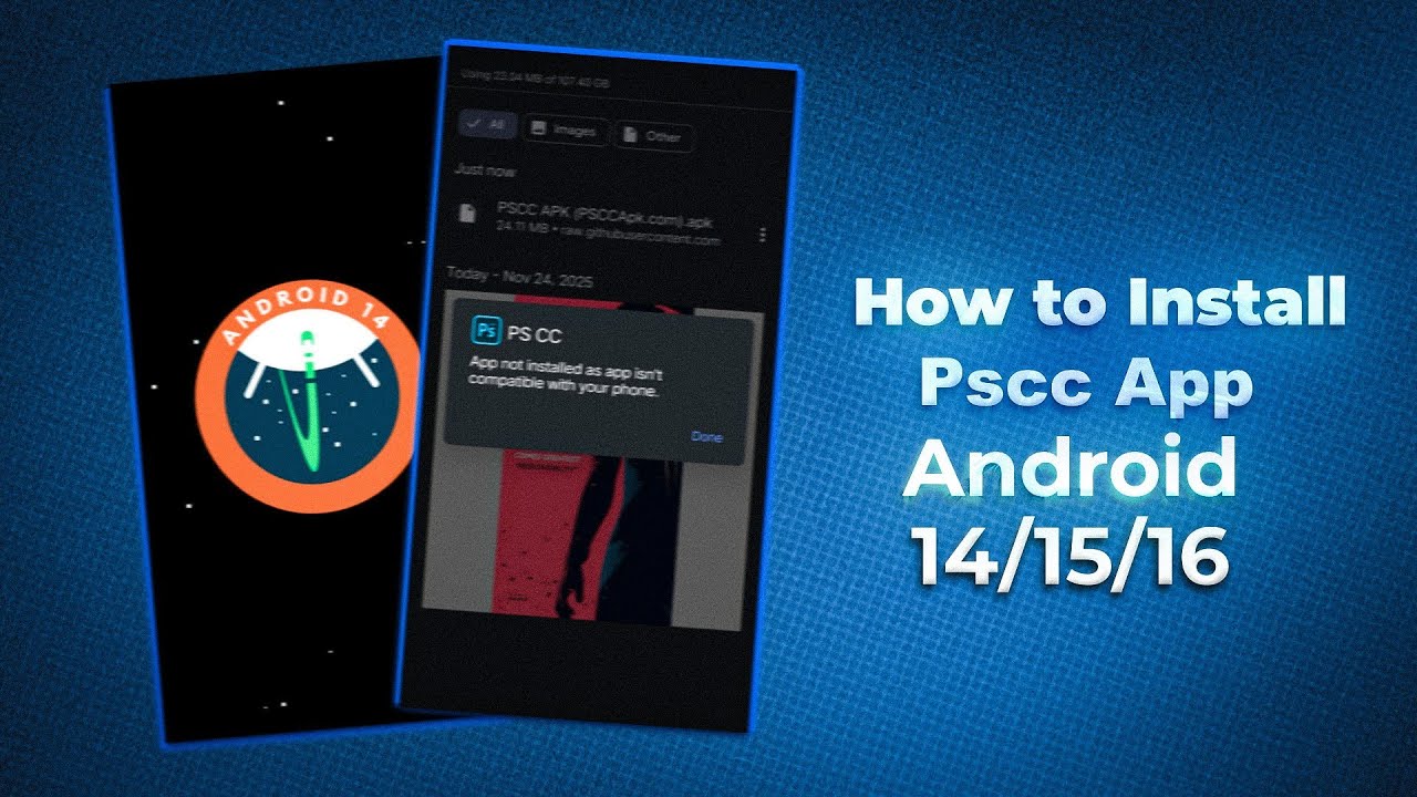 PSCC Install Kaise Kare Android 14 / 15 / 16 | App Not Installed Problem Fix (2025)