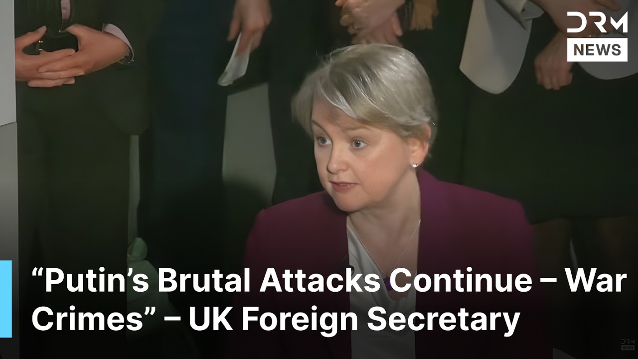UK FM Yvette Cooper Munich: Putin's Escalation War Crimes Shadow Fleet | DRM News | AC1F