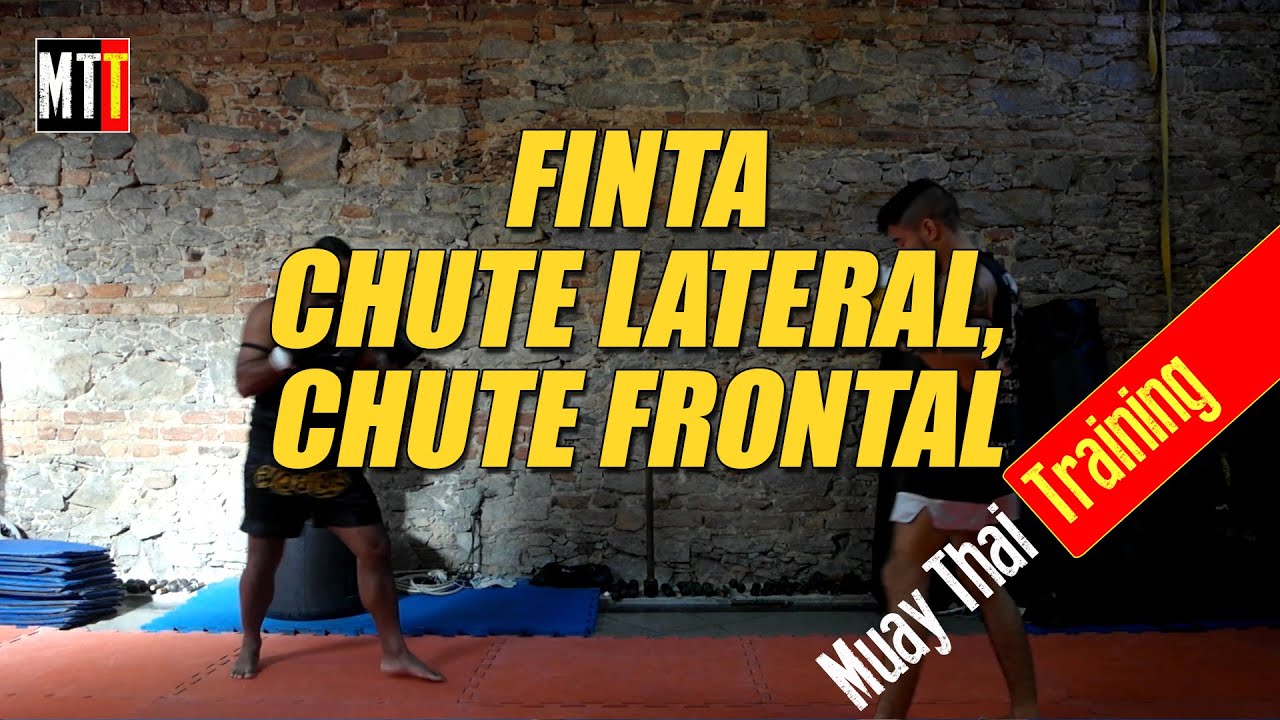 Finta Chute Lateral, Chute Frontal - Muay Thai Training (Mestre Vavá)