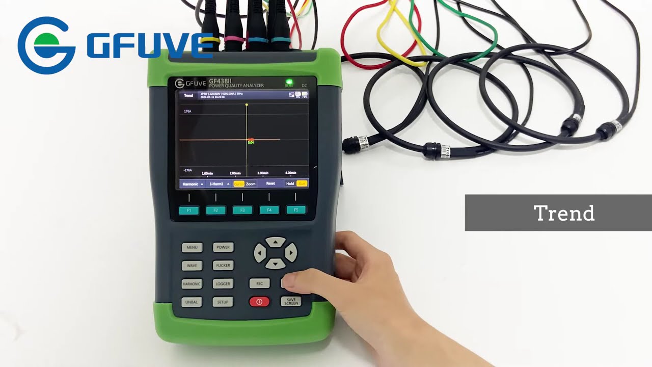 How to use GF438II CLASS A Portable power quality analyzer
