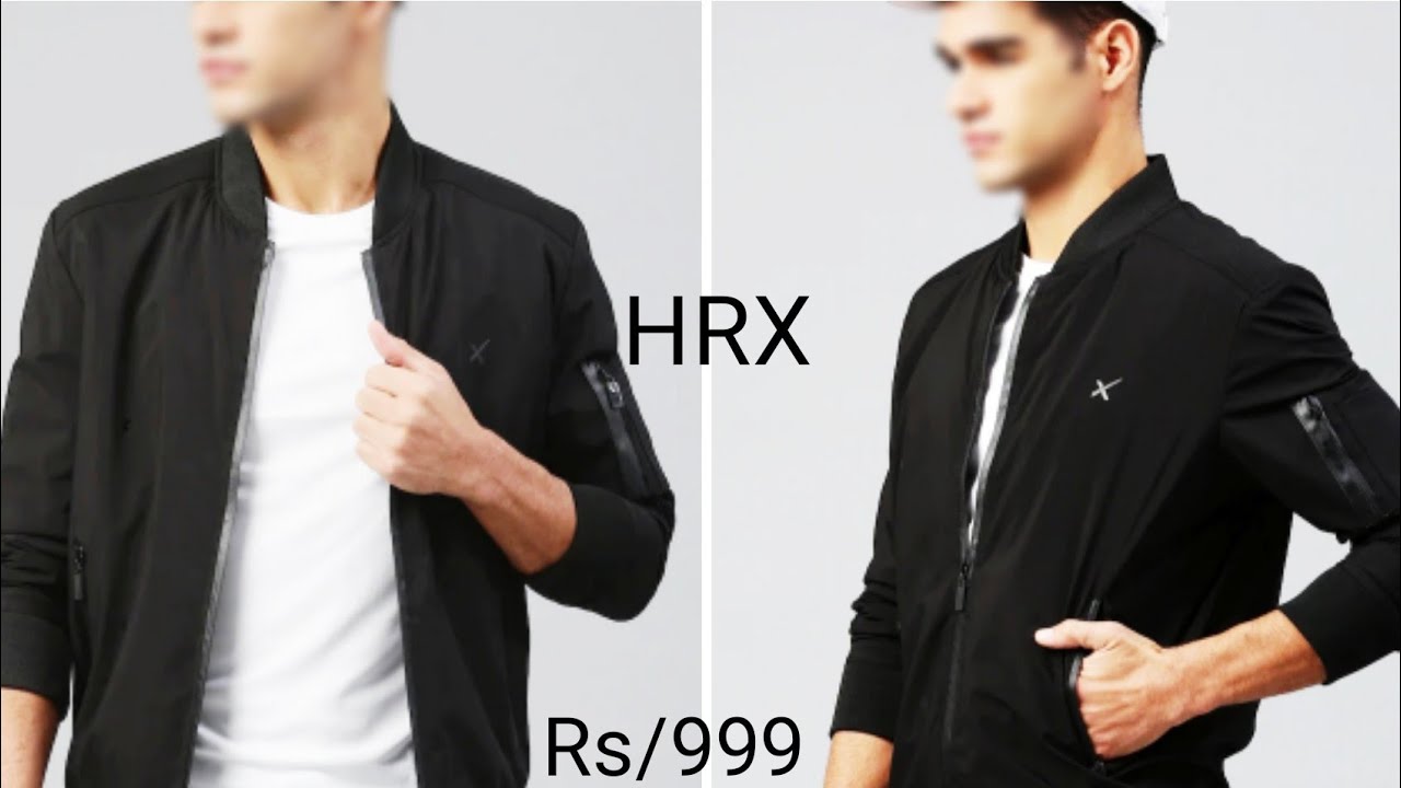 Hrx by Hrithik Roshan Men black solid active bomber jacket reviews|| @doyouknowaf