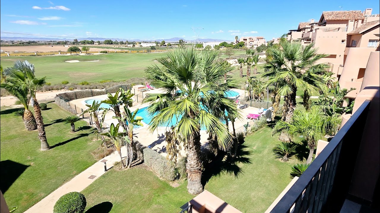 Mar Menor Golf Resort, 2 Bed 2 Bath 2nd Floor Apartment With Golf And Pool Views, 172,000€ (MM3272)