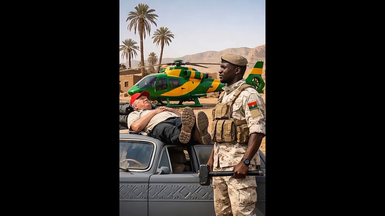 Ibrahim traore vs trump #politicalcomedy #satire #funnydrama