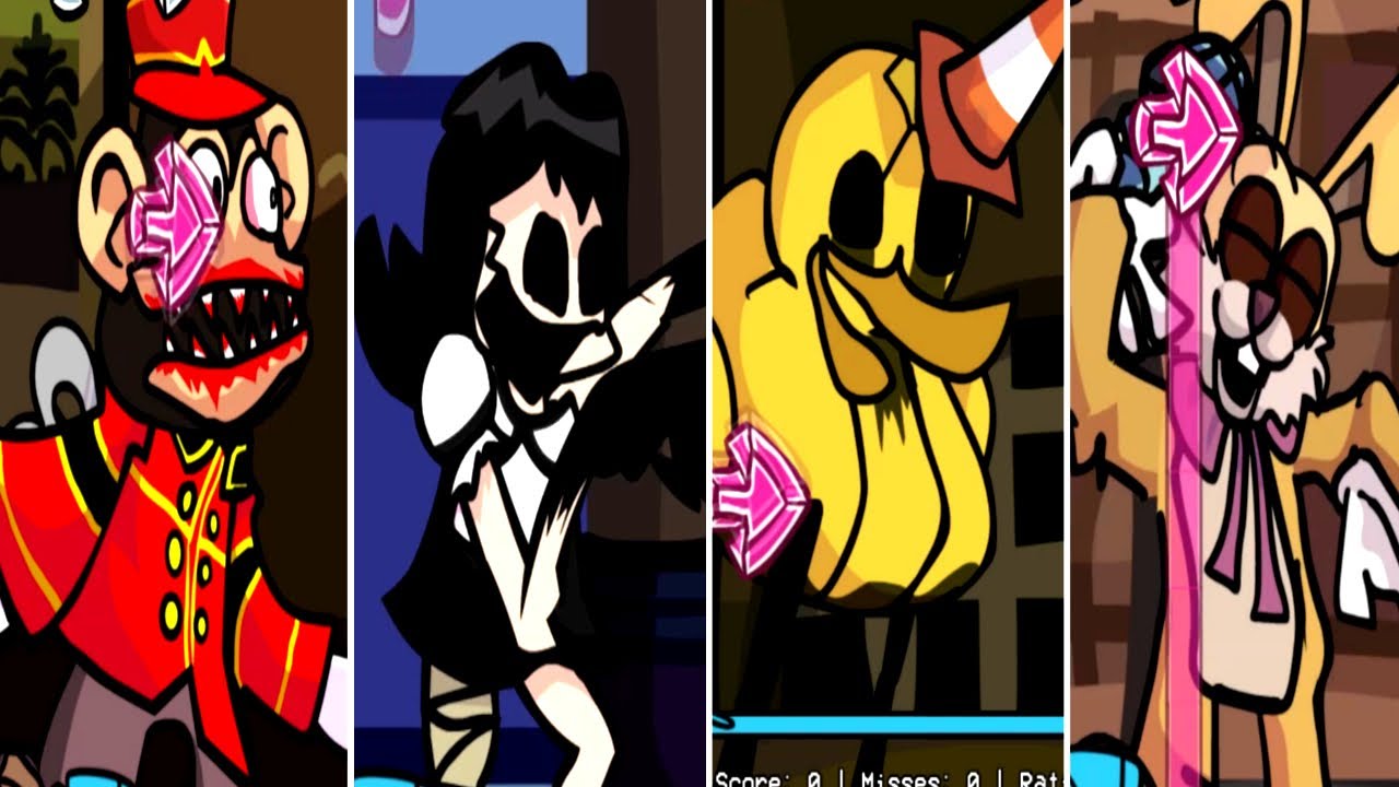 FNF Dark Funkin DARK DECEPTION X FRIDAY NIGHT FUNKIN FULL WEEK HORROR