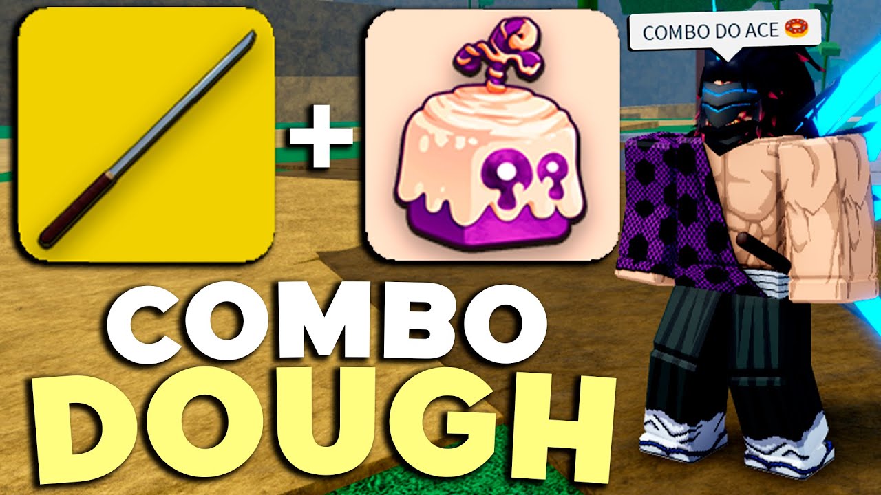 MELHOR COMBO de DOUGH e GOD HUMAN do BLOX FRUITS 🍩🔥