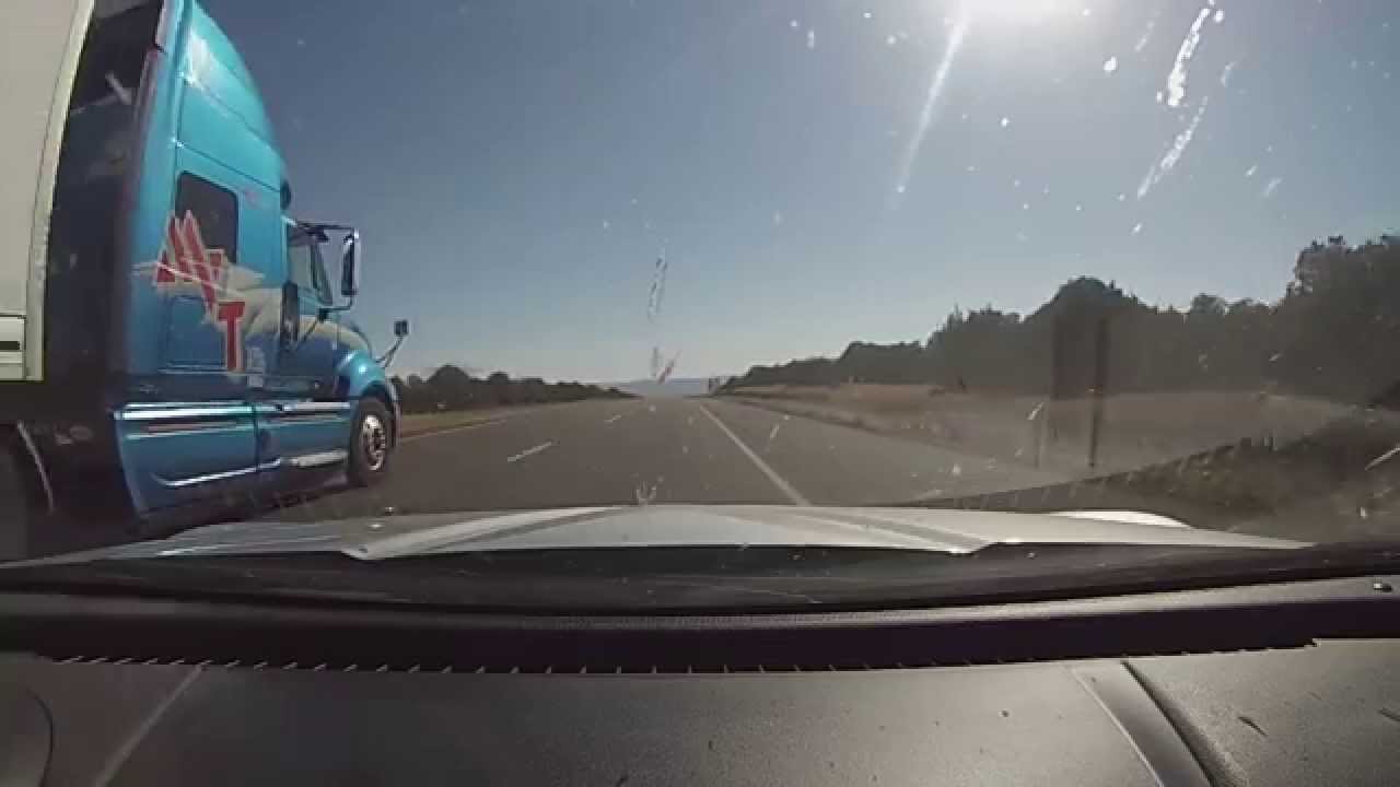 Semi Truck Brakes Smoking and Almost Catching Fire in Rocky Mountains