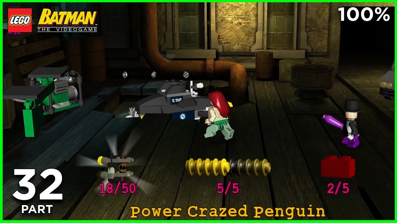 LEGO Batman (PC) | Part 32: Power Crazed Penguin Villains (Free Play) | 100% Walkthrough