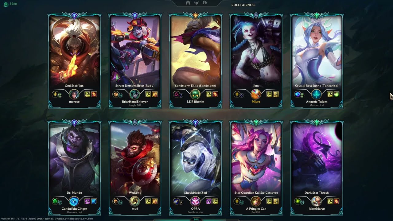 Jinx janna vs kaisa thresh