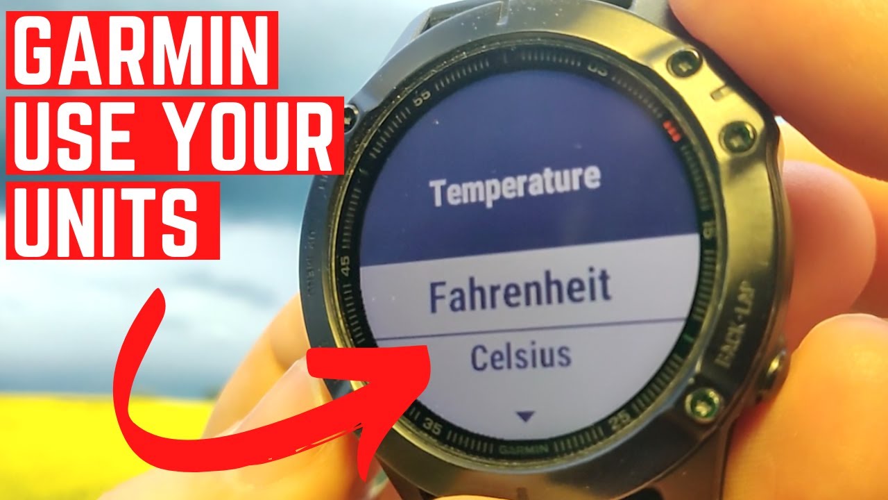 Garmin Wetterumstellungseinheiten Celsius, Fahrenheit | Entfernung Kilometer, Meilen