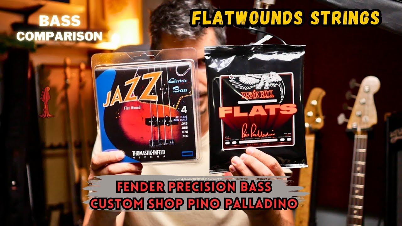 Strings comparison Ernie ball Pino Palladino vs Thomastik jazz bass on precision bass custom shop