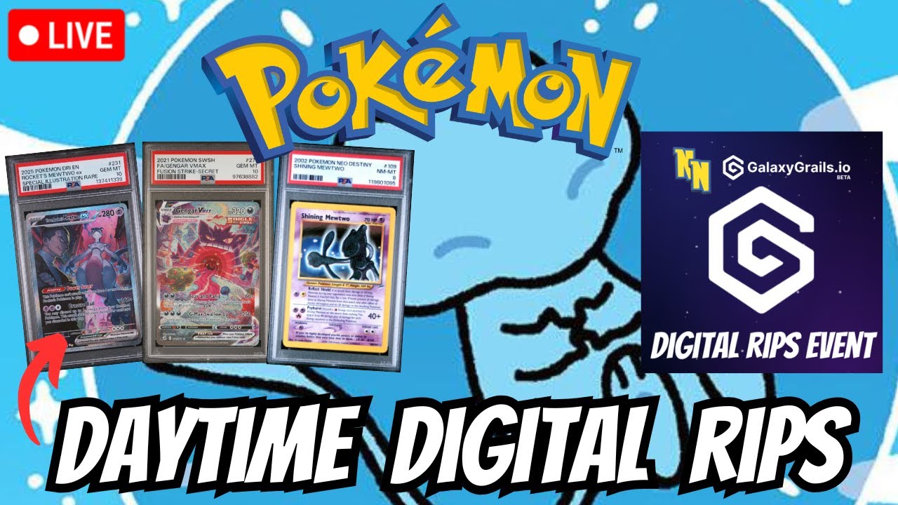LIVE Pokemon RIP N SHIP! DAY TIME DIGITAL RIPS!