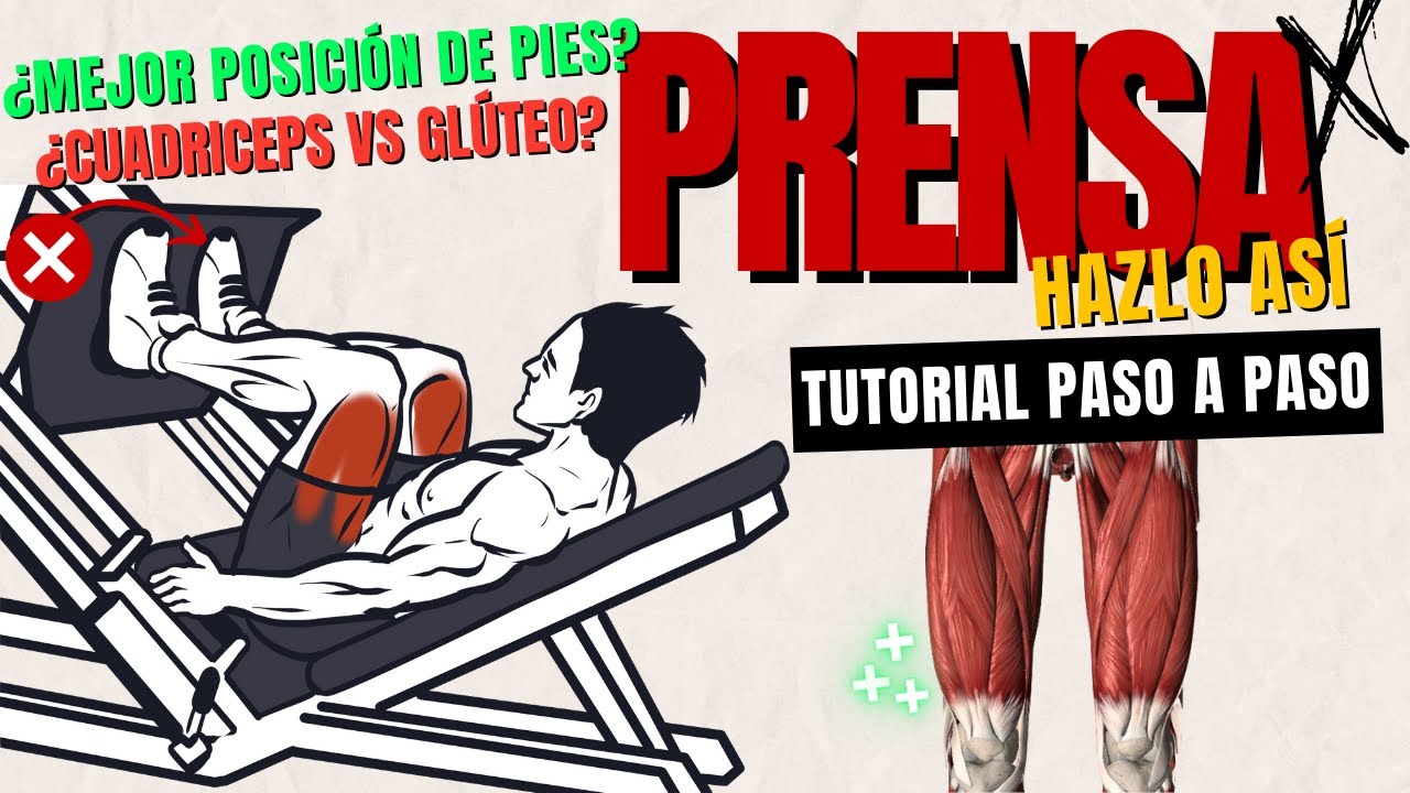 PRENSA de PIERNAS: EVITA ESTOS ERRORES + TUTORIAL PASO A PASO