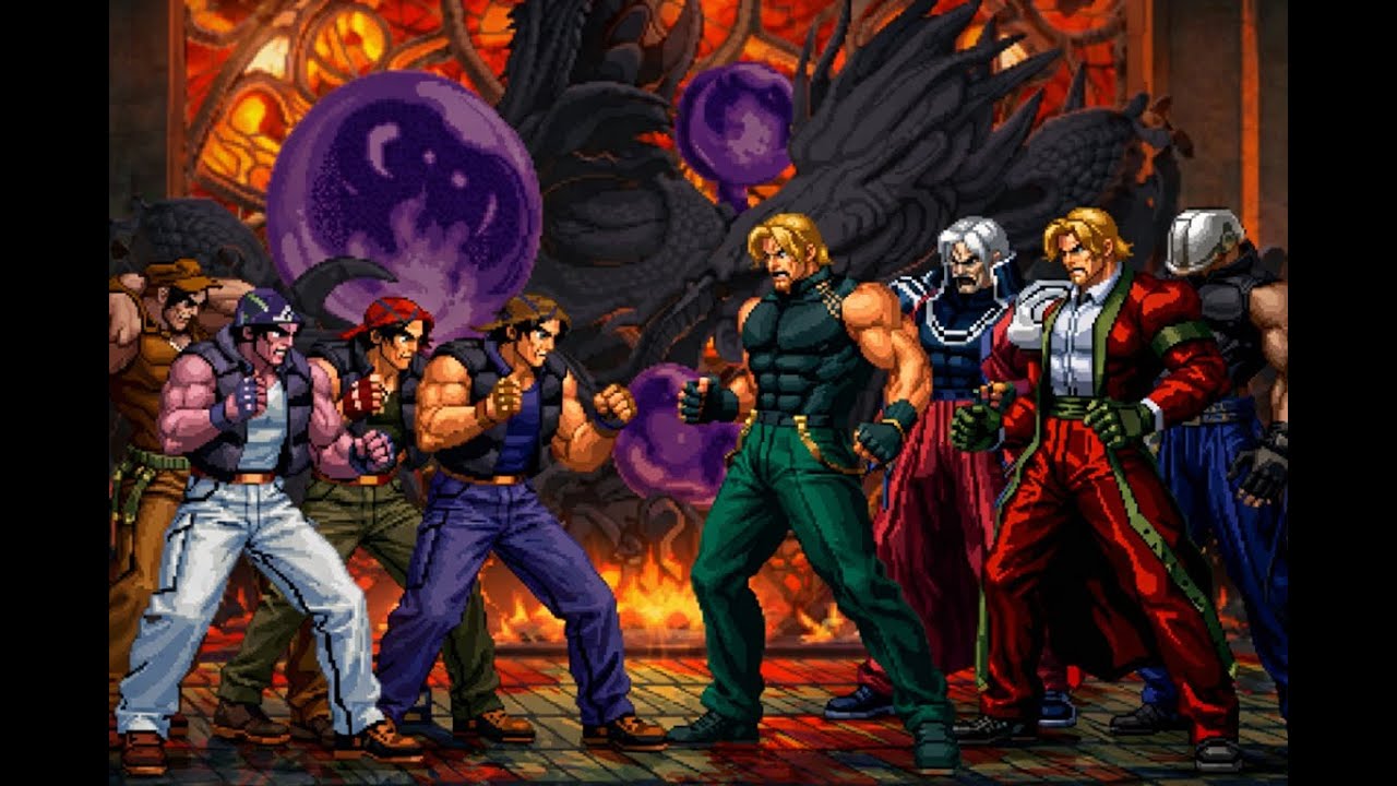 [KOF Mugen] Nuclear Ralf, Ralf CI, O-Ralf, Ralf vs Flames Rugal, O-Rugal, Ex Rugal, Rugal [ 4vs4 ]