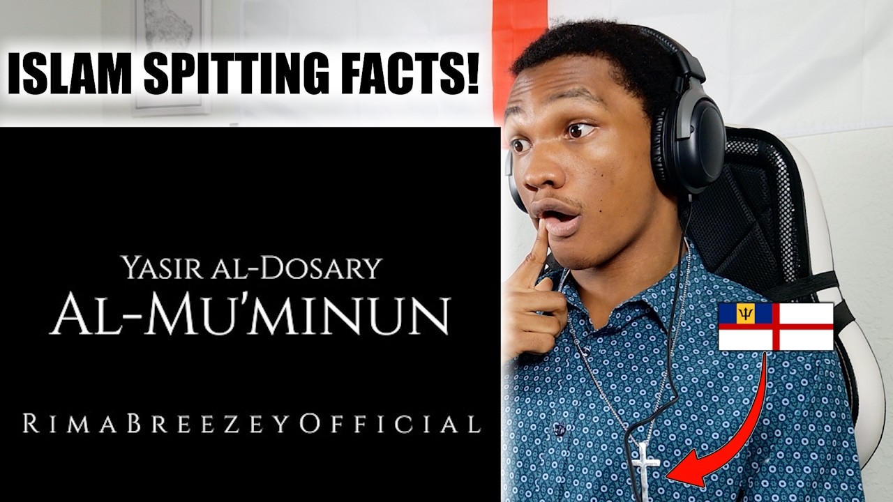 Christian british caribbean guy reacts to Al Mu'minun - Yasir ad-Dawsari reaction islam quran