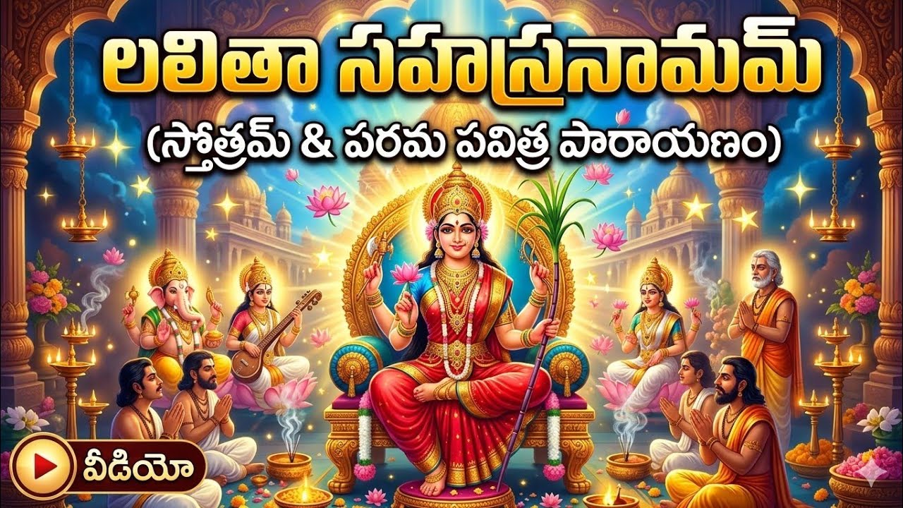 Lalitha Sahasranamam Stotram | లలితా సహస్రనామ పారాయణ | Thousand Names of Goddess Lalitha