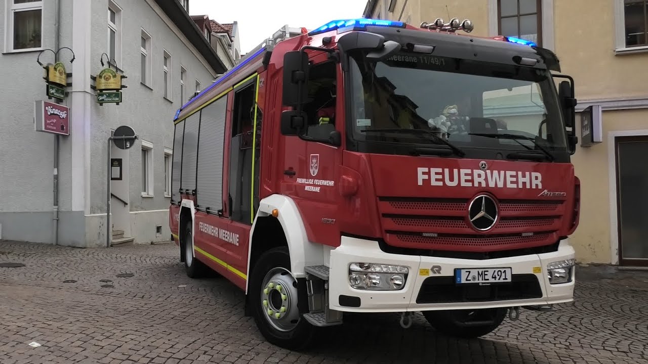 Ankunft Neues Hilfeleistungslöschgruppenfahrzeug der Freiwilligen Feuerwehr Merrane 