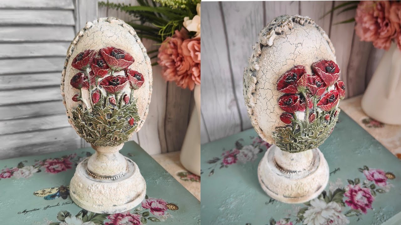 Rustic style Easter egg 🌺 Spring home decor