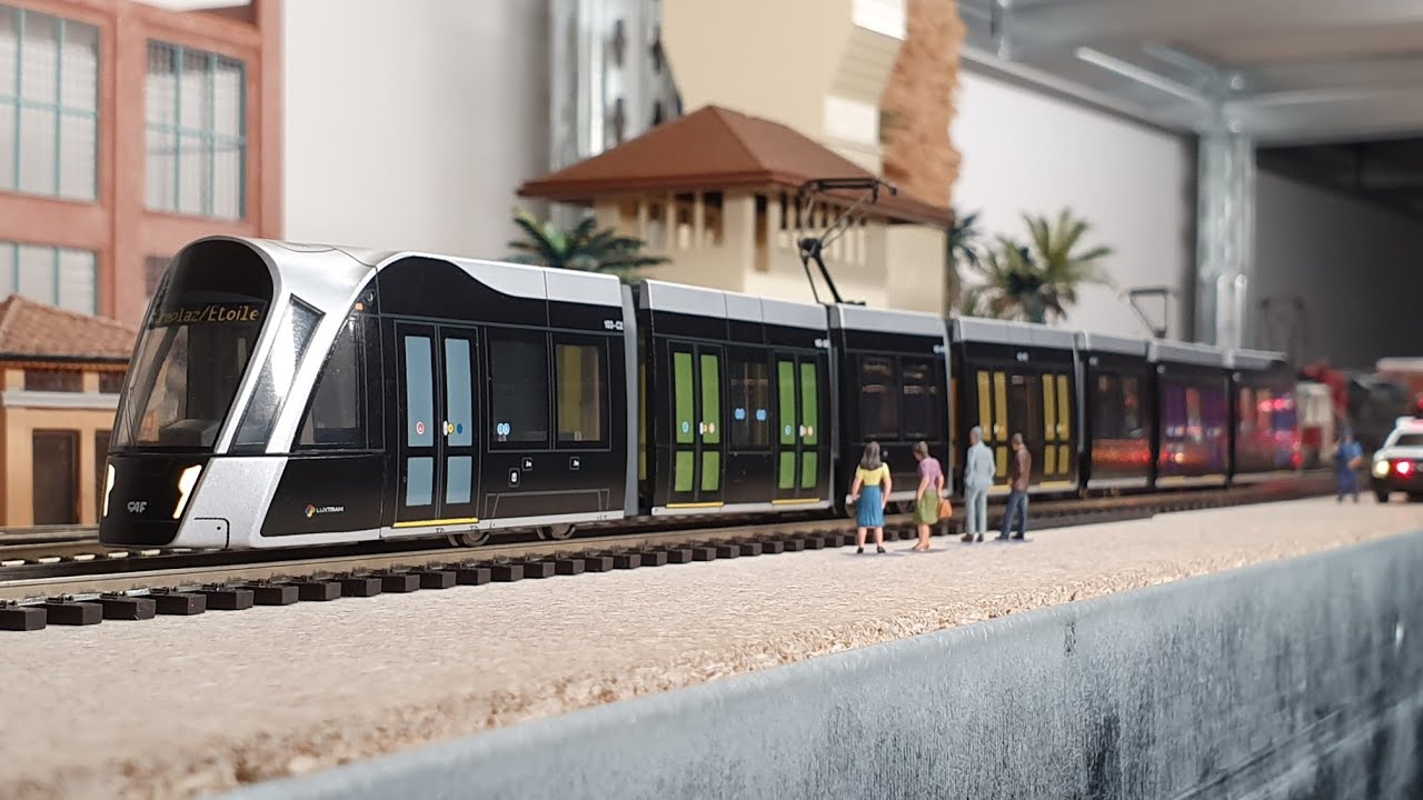 Beautiful 1:87 Luxtram CAF Urbos 3 by Halling