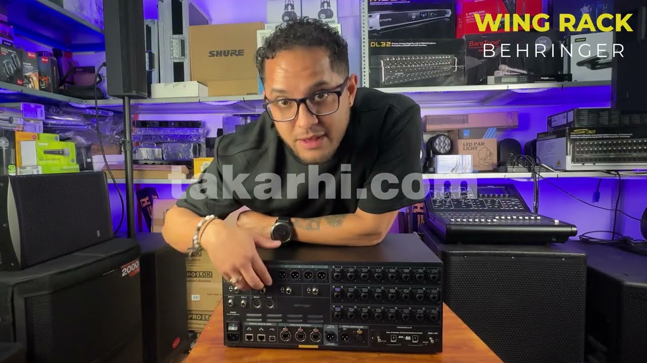 Behringer WING RACK Mezcladora Digital de 48 canales (24 XLR) con Roger "Yiyo" Guzmán. Perú Envíos