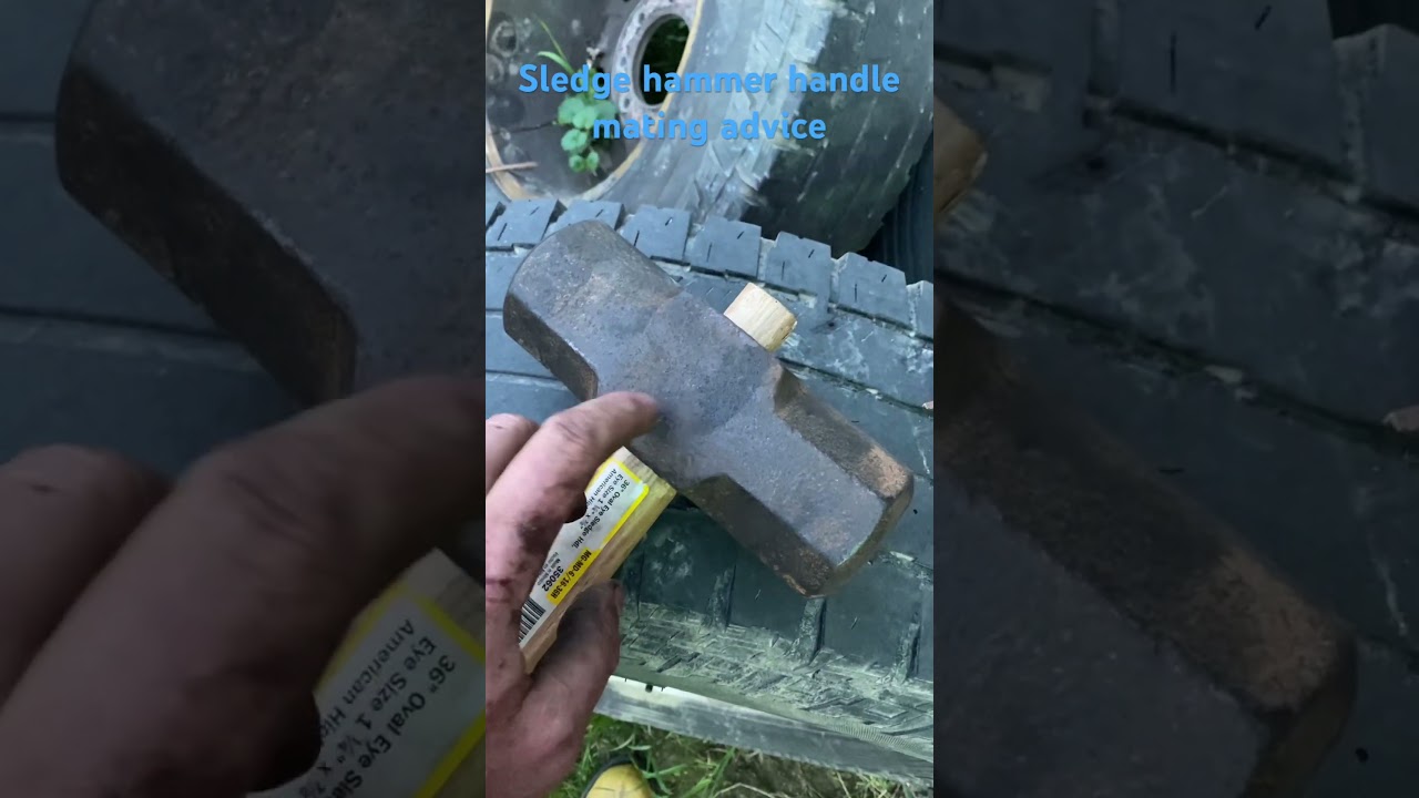 Lowe’s sledge hammer handle mounting. 36” oval eye sledge hdl. 