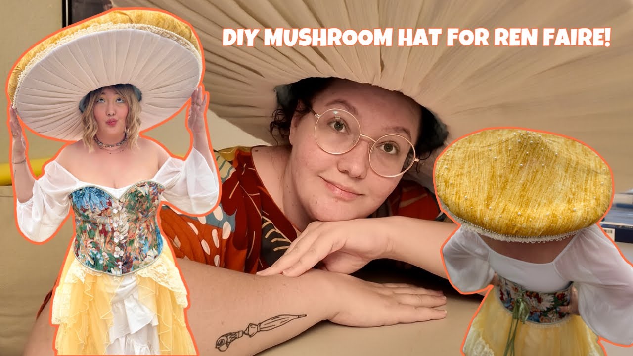 DIY Mushroom Hat & Corset Makeover | Whimsical Ren Faire Costume on a Budget
