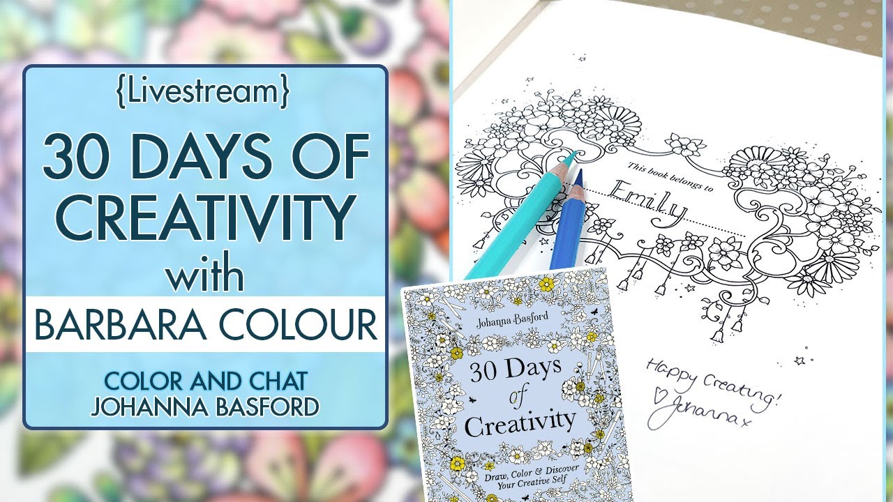 {LIVESTREAM} 30 Days of Creativity with Barbara Colour!