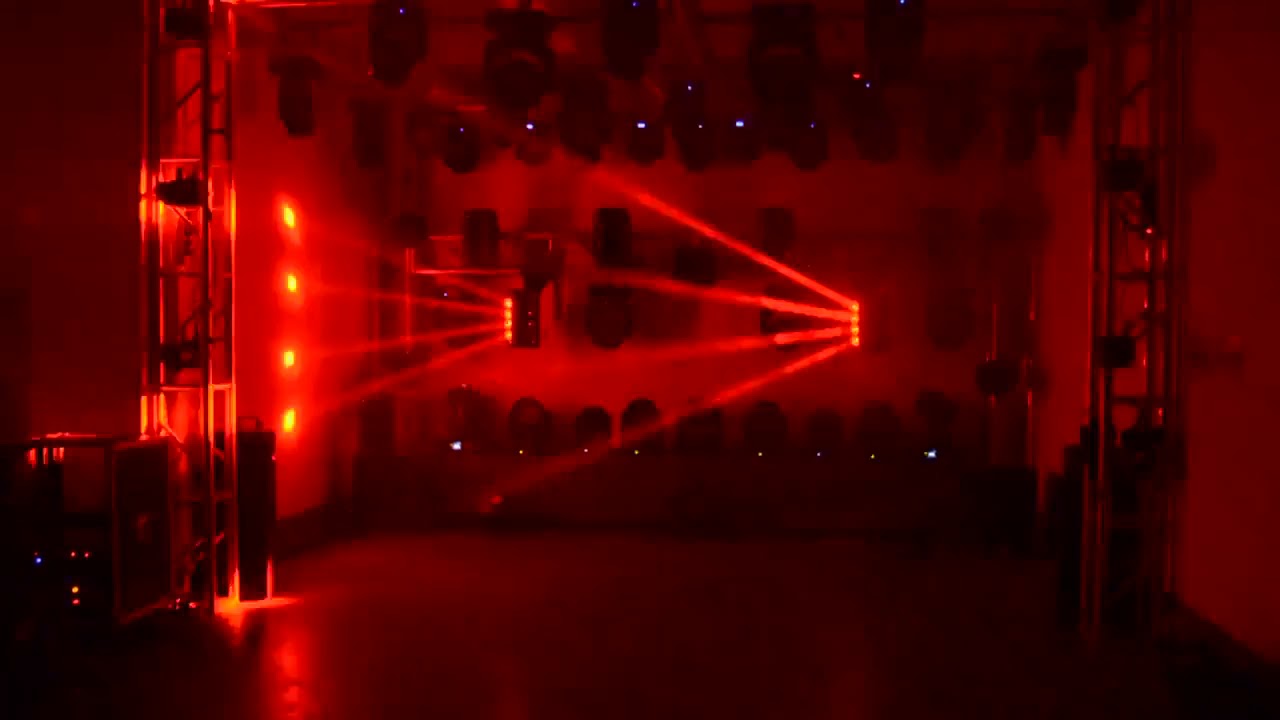 Moving Beam Spider Rgbw Cree 8x12w 4x1 Quadri-led