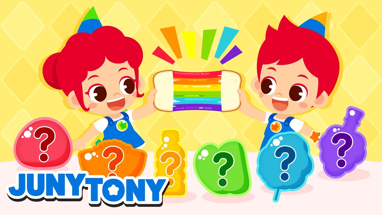 Live de Comilan&ccedil;a dos Doces Coloridos 🍬🍭 Ovos Surpresa | M&uacute;sica Infantil | JunyTony em Portugu&ecirc;s