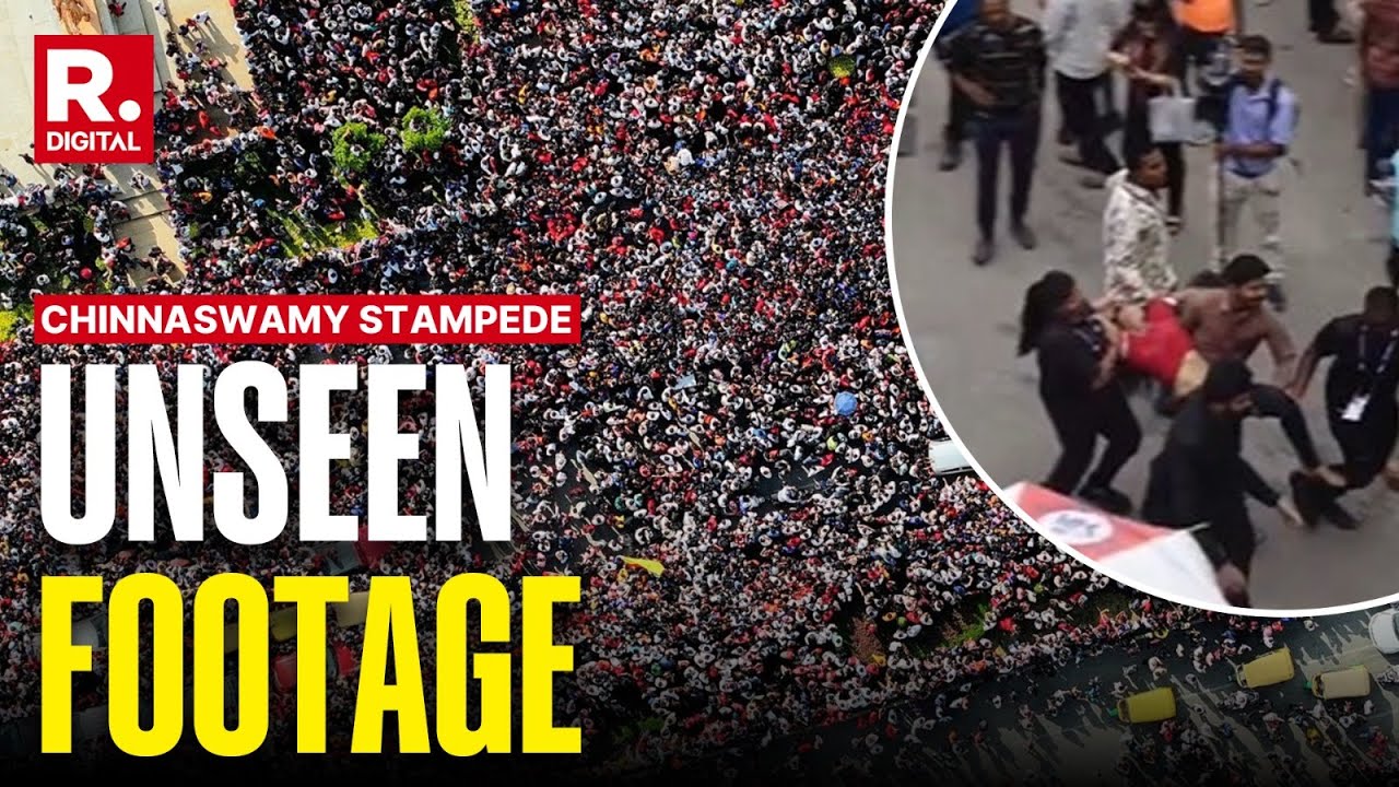 Video Shows Injured Fans Being Taken Out From Inside Chinnaswamy Stadium