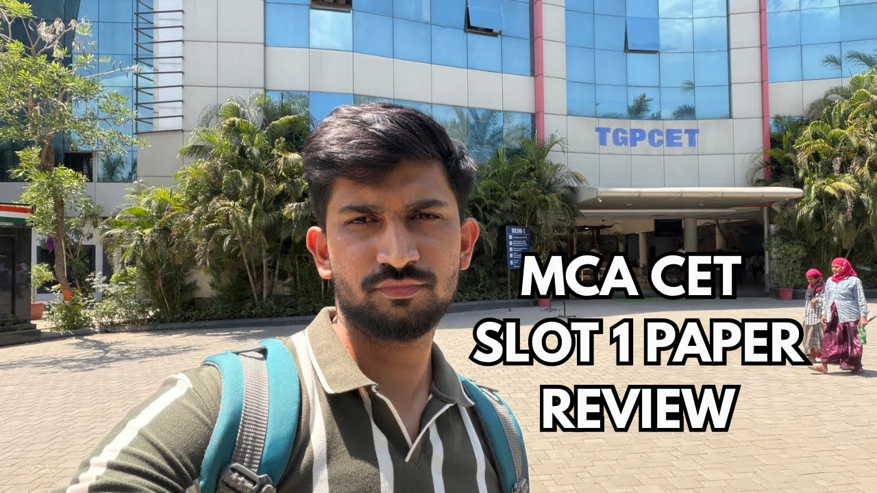 Mca cet Slot 1 Paper Review | Mca cet slot 1 Paper updates 