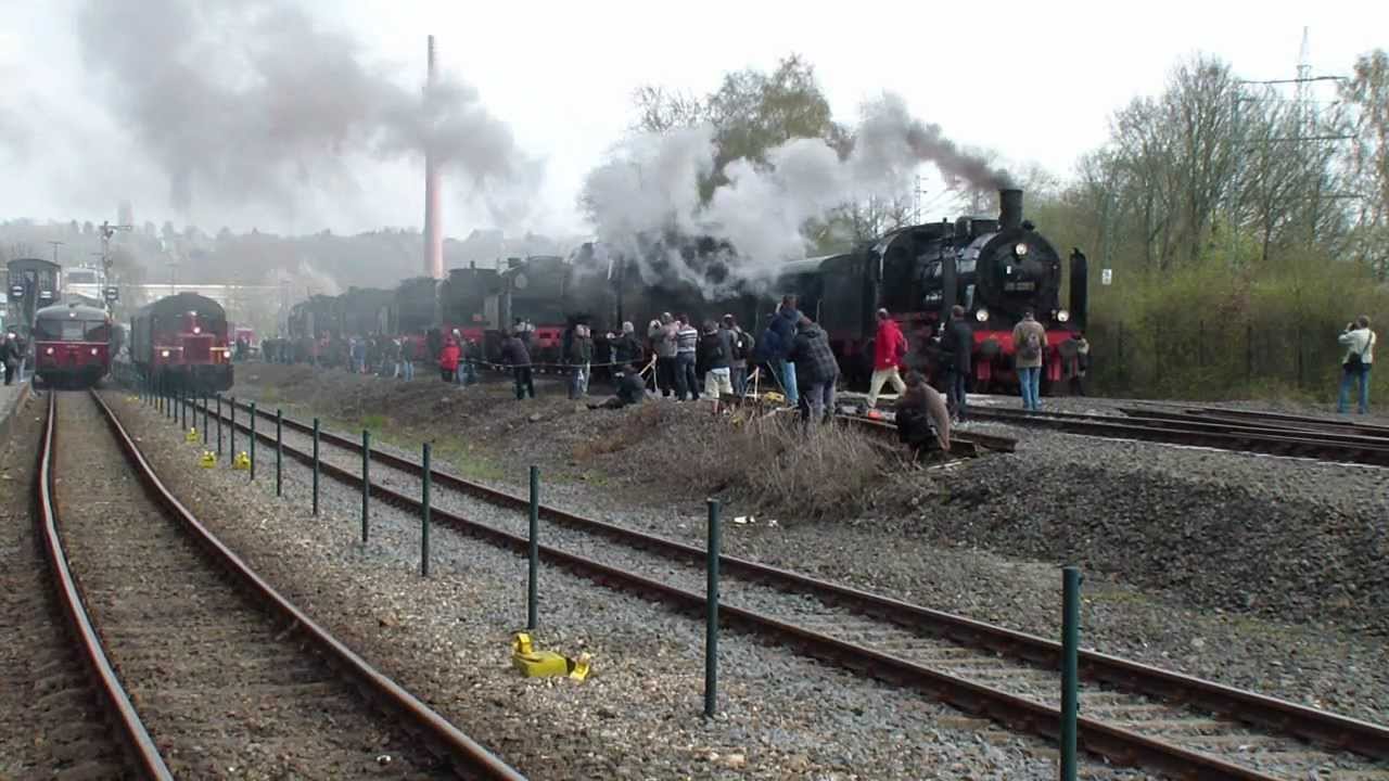 35 Jahre Eisenbahnmuseum Bochum Dahlhausen / Lokparade und Scheinanfahrten Teil 1/2 (HD)
