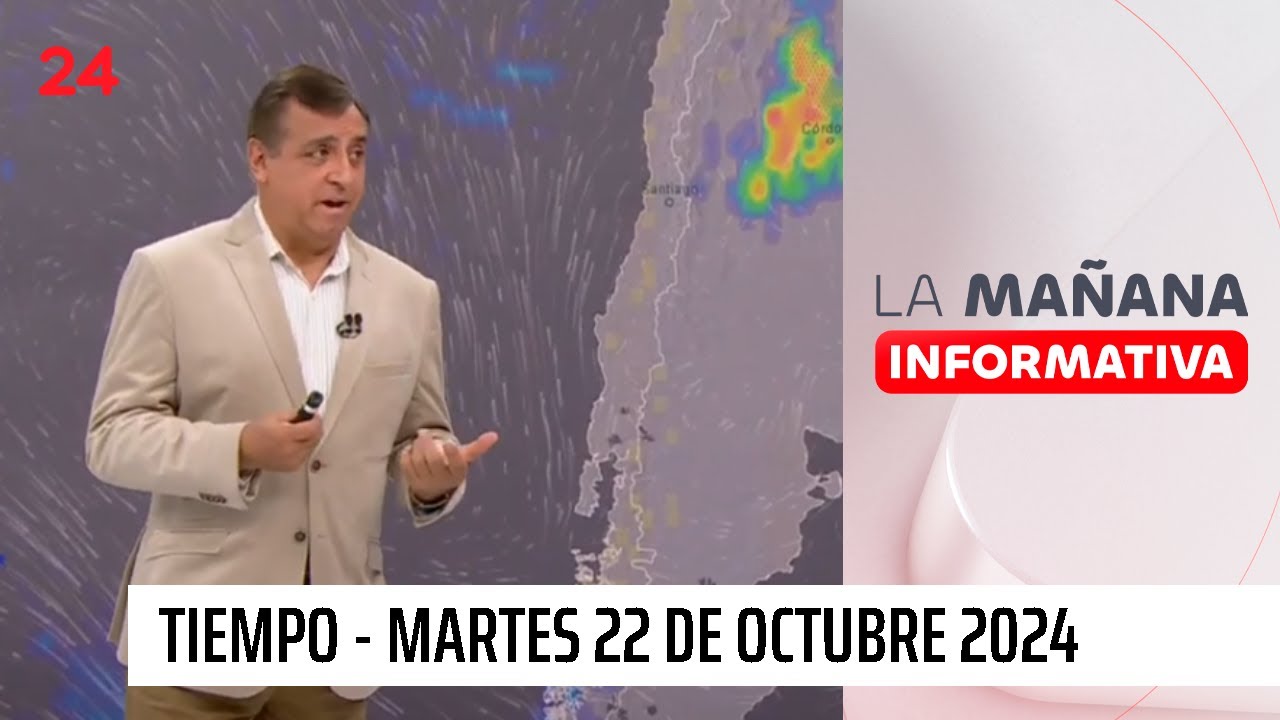 El tiempo con Iván Torres: martes 22 de octubre 2024 | 24 Horas TVN Chile