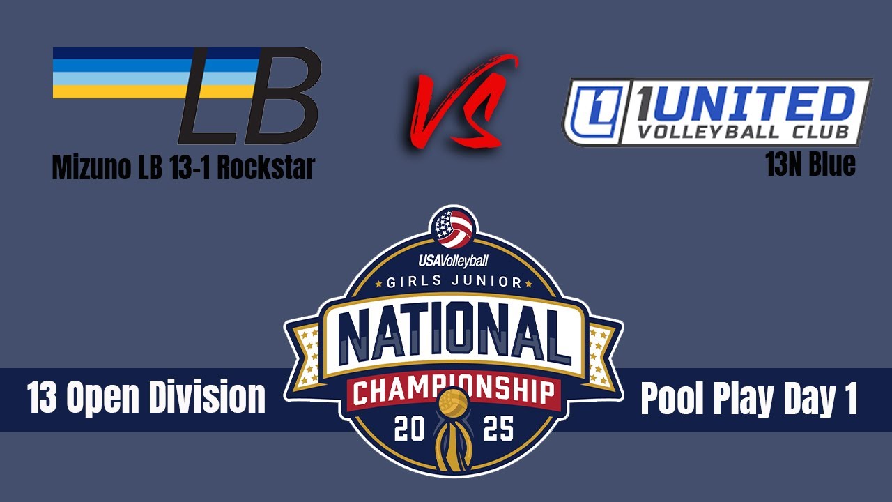 Miz LB 13 Rockstar vs 1United 13 Blue (USAV Girls Junior National Championship 2025 13 Open)