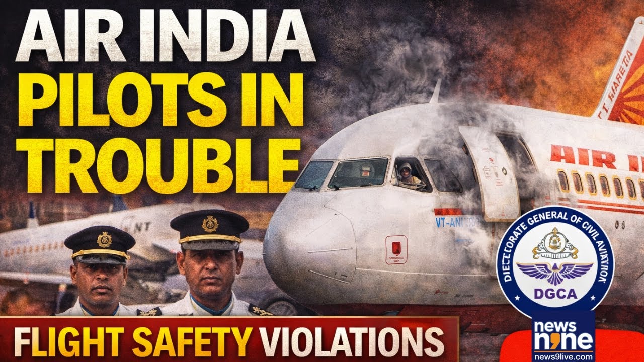 DGCA Issues Show-Cause Notice to Air India Pilots Over Serious Flight Safety Violations | News9