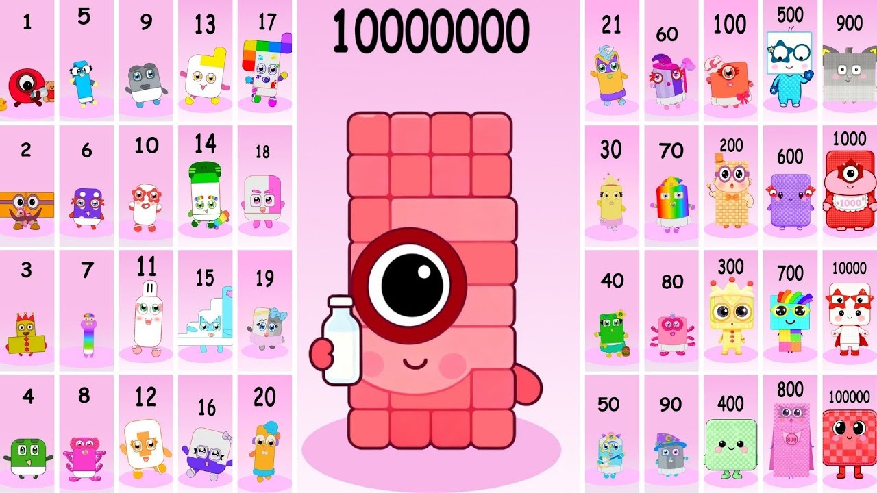 Numberblocks Sprunki Evolution Show (1-10000000): Sprunki Numberblocks One - Ten Million | Animation