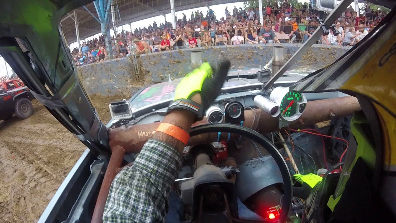 2018 Crash for Cash Terre Haute,In Derby in car camera.