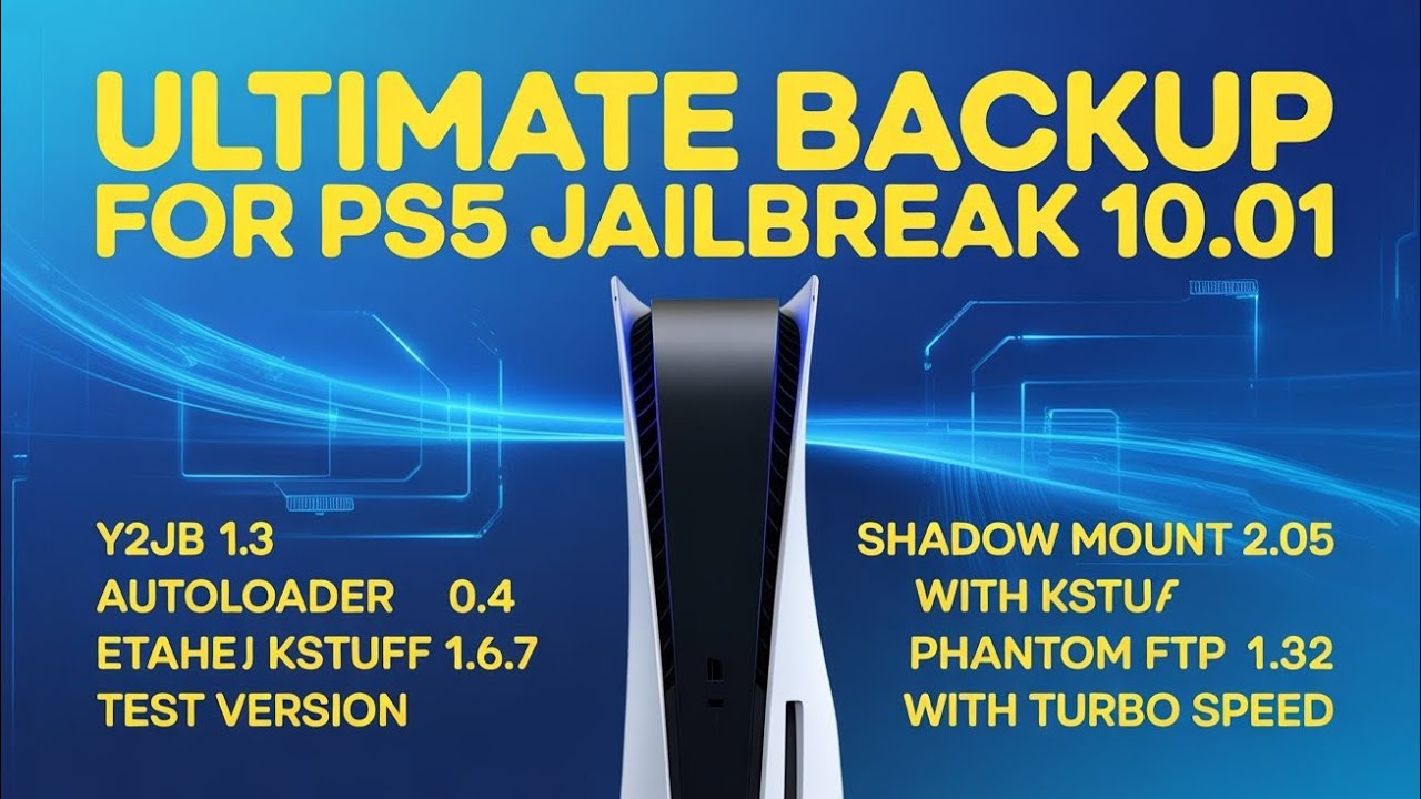 Ultimate Back Up restore and everything updated For PS5 JAILBREAK 10.01
