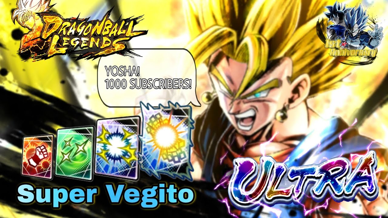 1 Year Anniversary/1000 Subscribers Special part 1 ! DB Legends Concept - ULTRA Rarity Super Vegito