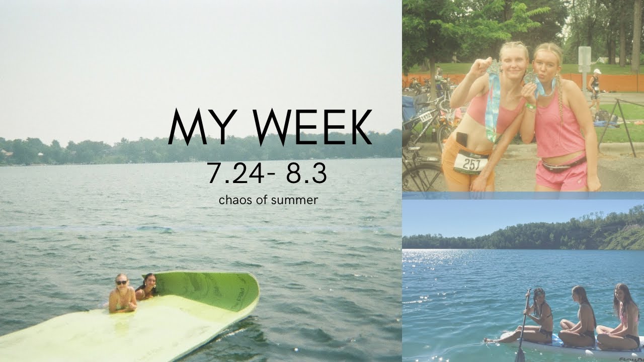 chaotic summer vlog || concerts, county fair, first triathlon, and lots of time at the lake!!